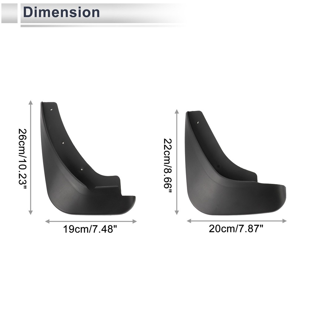 Mud Flaps Splash Guards 1set Mud Guards for Mazda 3 1.6(Hatchback) 2006-2011