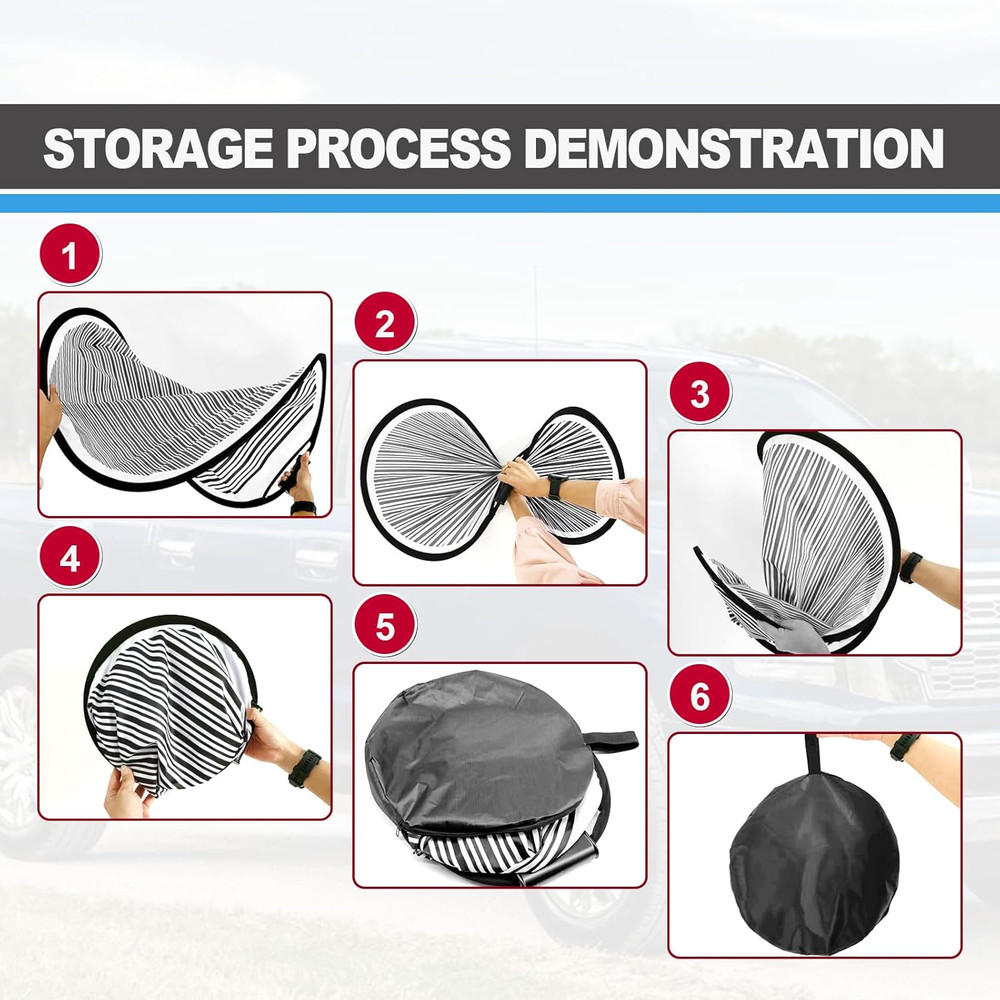 Car Dent Detection Board - Circular Striped Flexible Foldable Lined Light Reflec