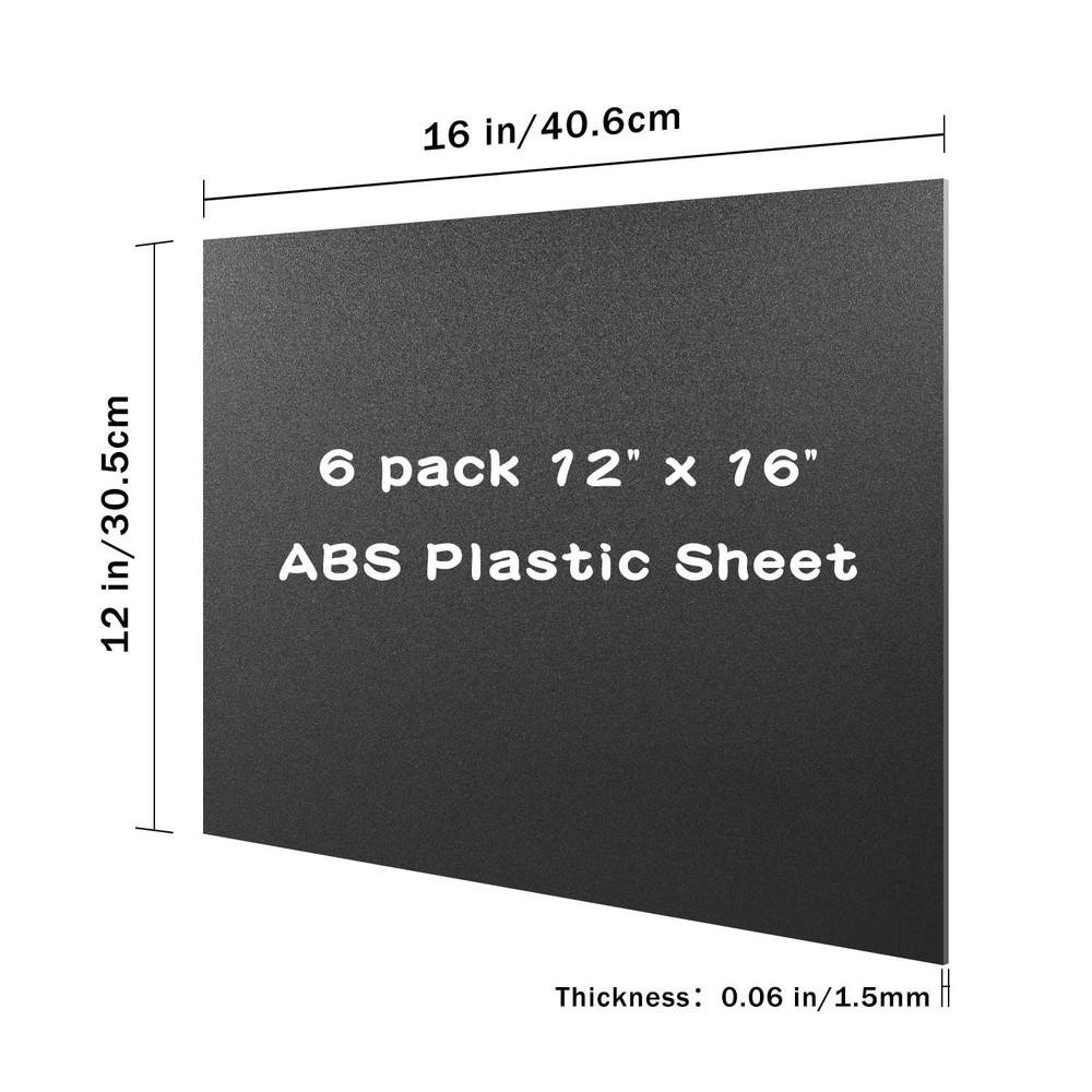 Home Decor ABS Plastic Sheet Pack - Flexible Than Plexiglass