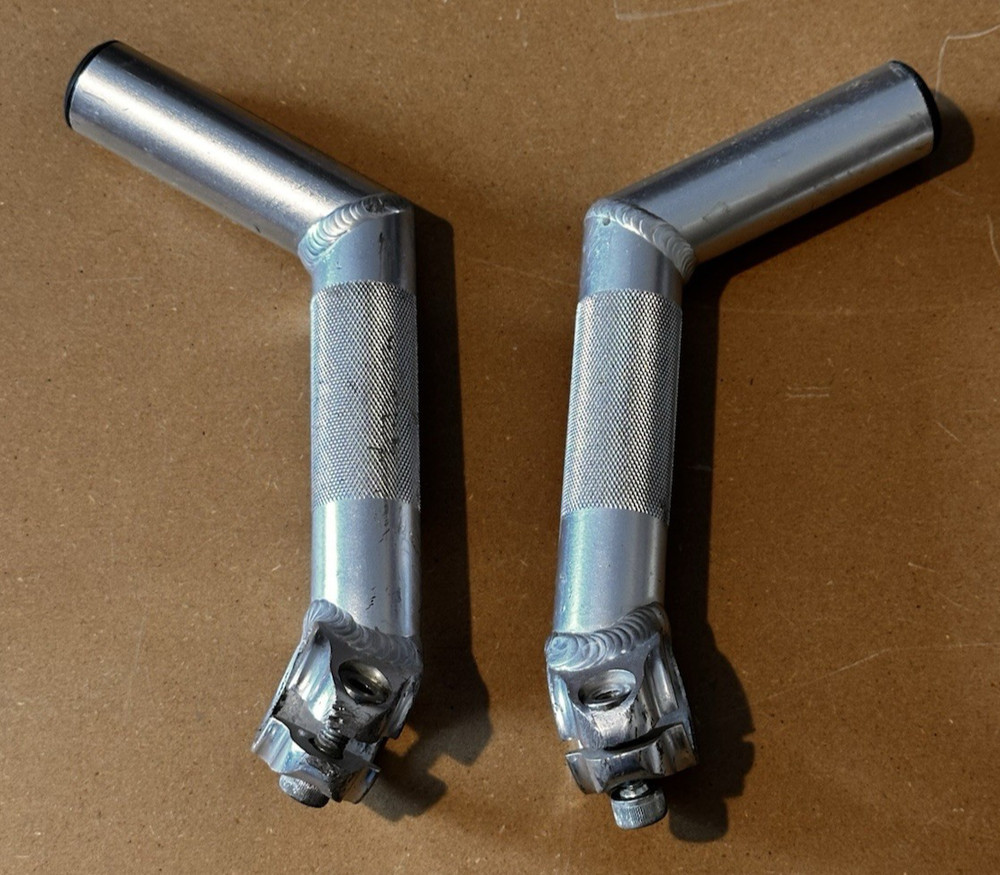 Vintage Control Stix Bar Ends - Silver - Pretty Darn Good Condition