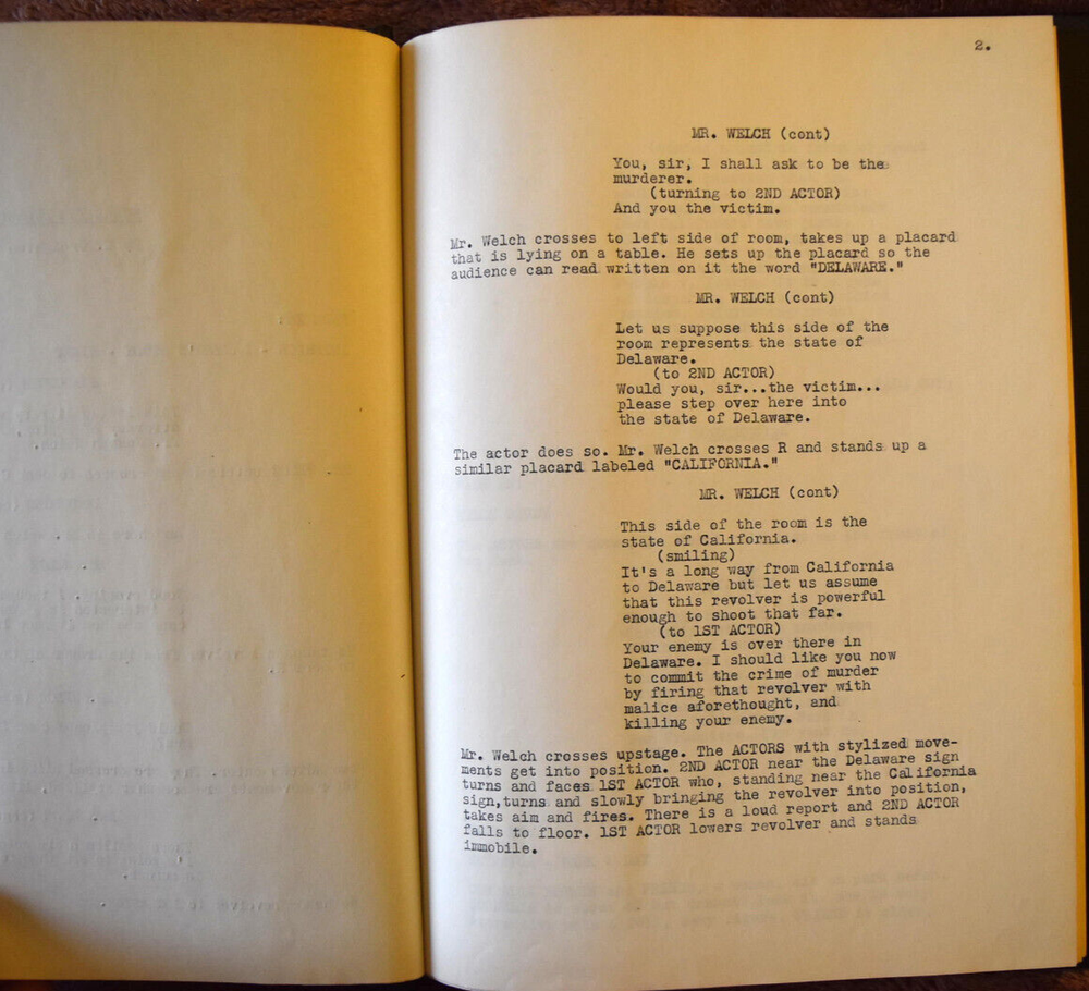 Michael Raffetto " Where The Bullet Impinges " Original Script