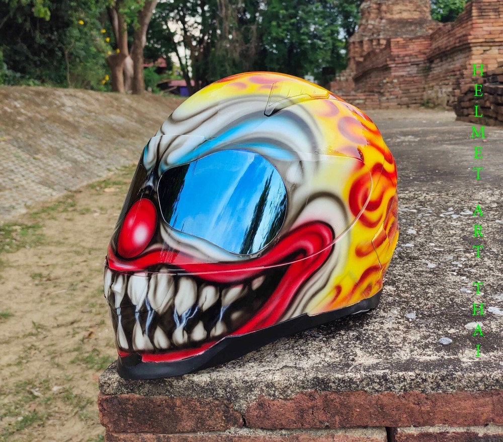 SCARY CLOWN Custom Motorcycle Helmet