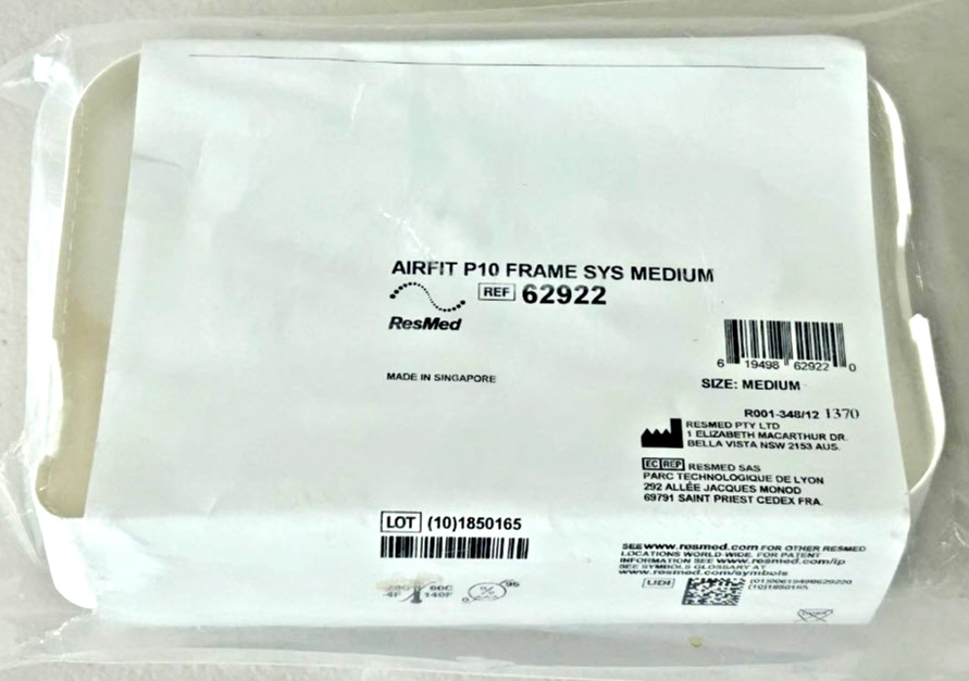 ResMed 62922 AIRFIT P10 FRAME SYS MEDIUM *NEW Replacement