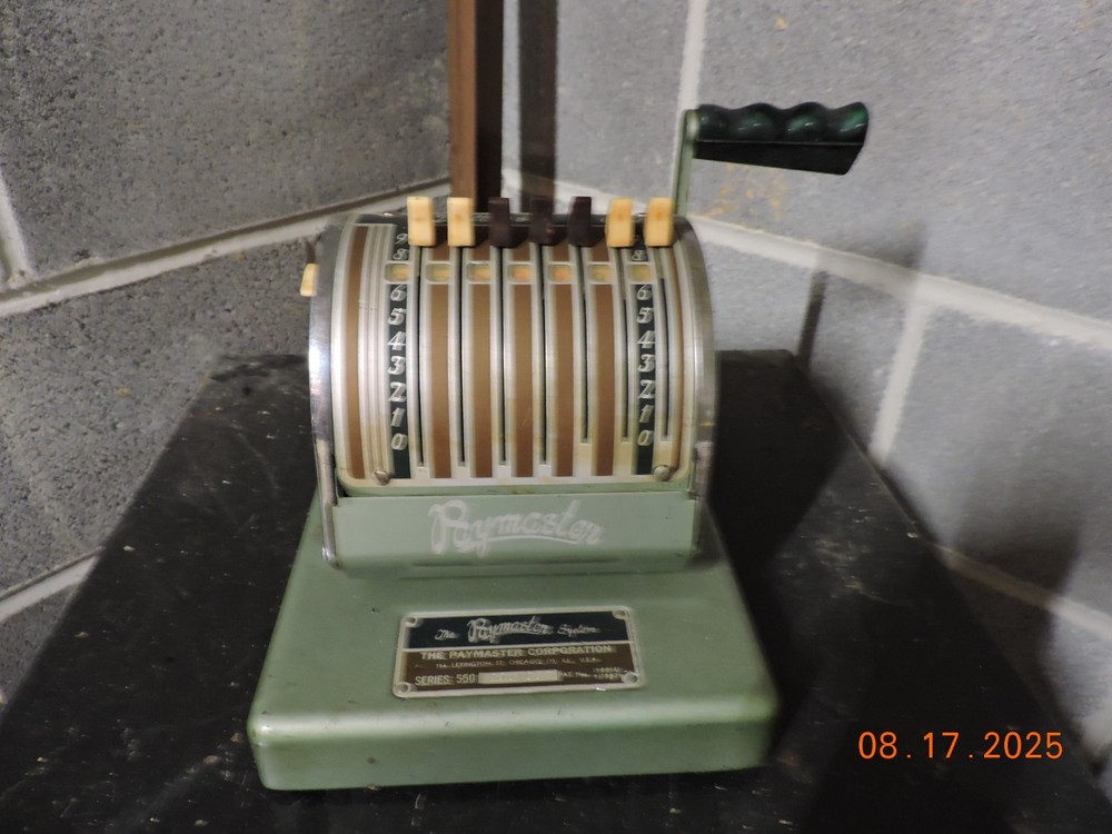 PAYMASTER VINTAGE MONEY ORDER MACHINE