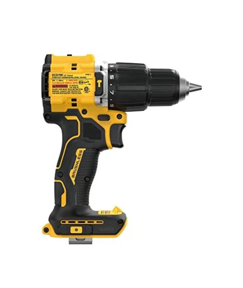 DEWALT DCD799B 20V MAX ATOMIC BRUSHLESS 1/2” Hammer Drill (Tool Only)