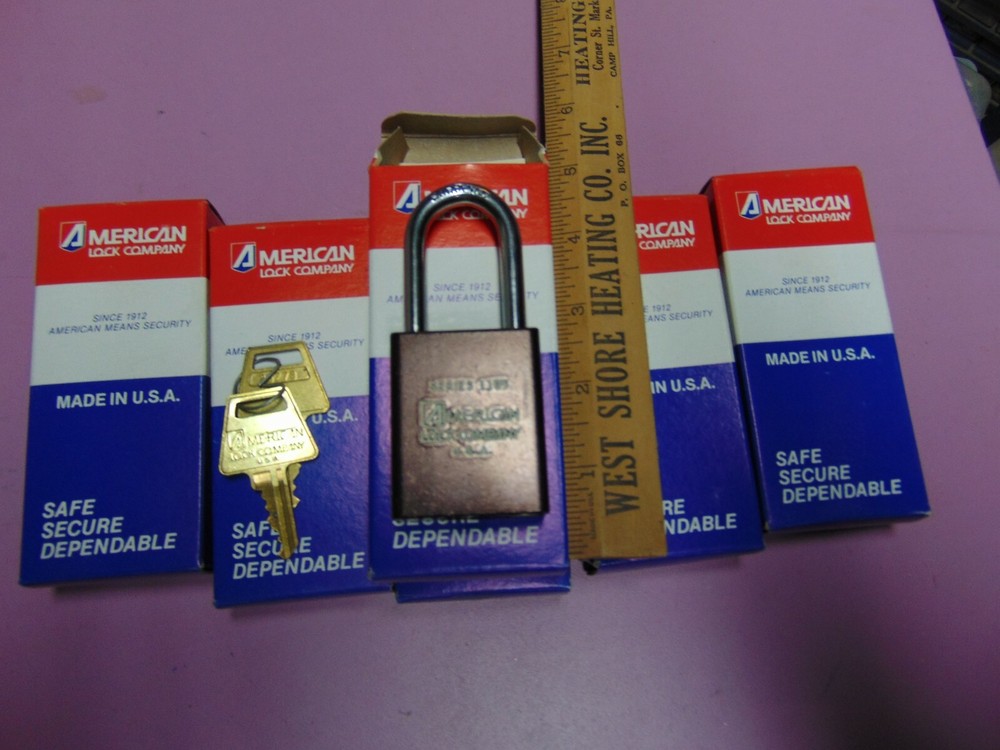 6 NEW AMERICAN 1106D KEYED TO 23271 PADLOCK LOCKSMITH