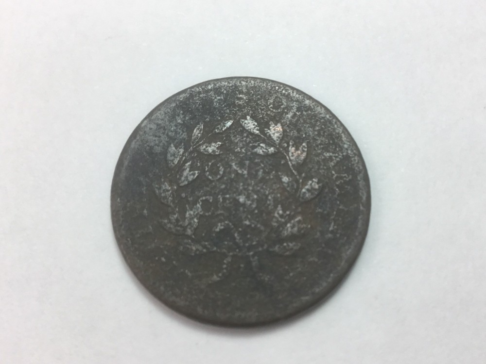 1802 Draped Bust Large Cent, Stemless