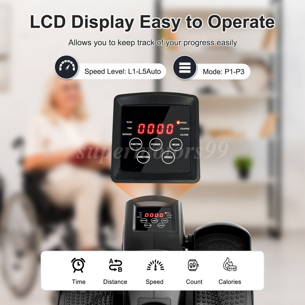 Ellipse Leg Exercise While Sitting Pedal Exerciser Under Desk Elliptical Machine