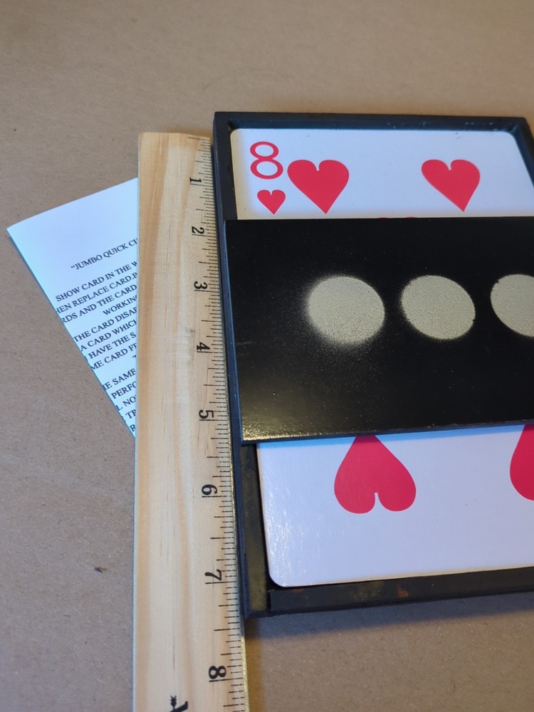 Jumbo Quick Change Card Tray Magic Trick