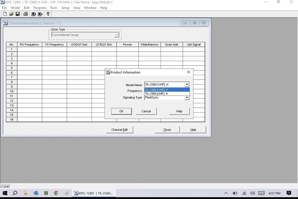 Kenwood KPG-128D v1.31 Programming Software for TK-2360, TK-3360