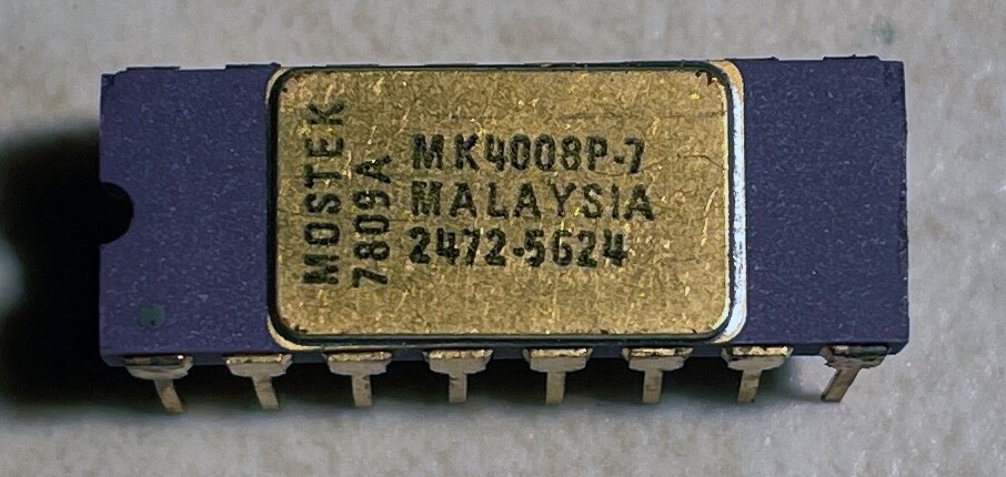 Mostek MK4008P-7 4008 1024 X 1 Dynamic RAM