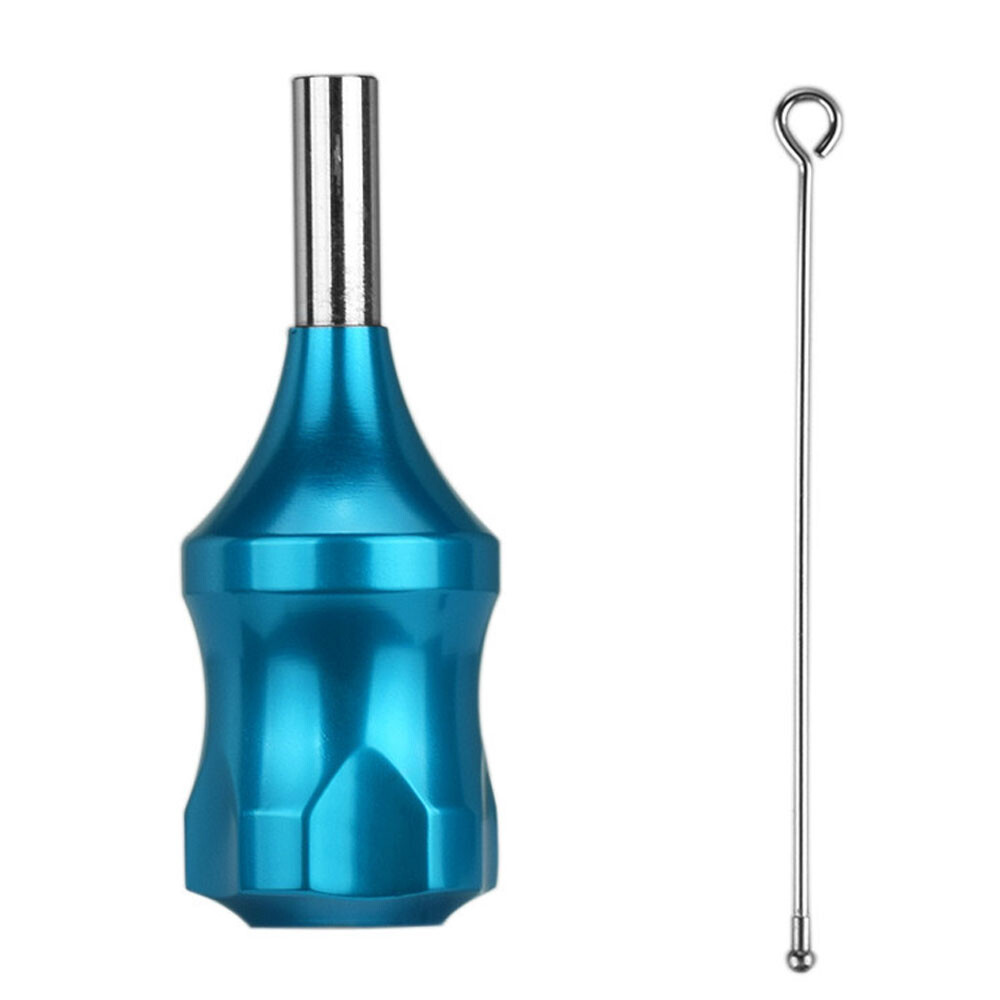 Light Blue 30mm Tattoo Zinc Alloy Cartridge Grip With 78mm Needle Plunger NEW