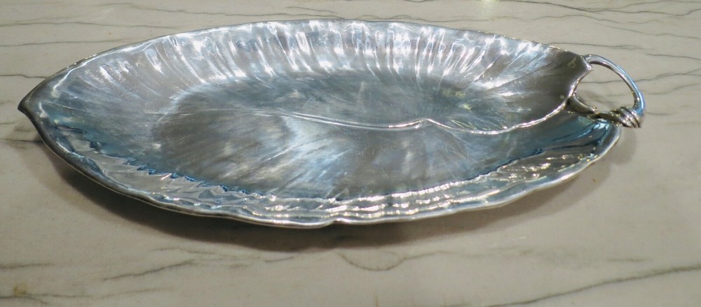 Sterling Silver  Black Star & Gorham Leaf Dish design 304 grams
