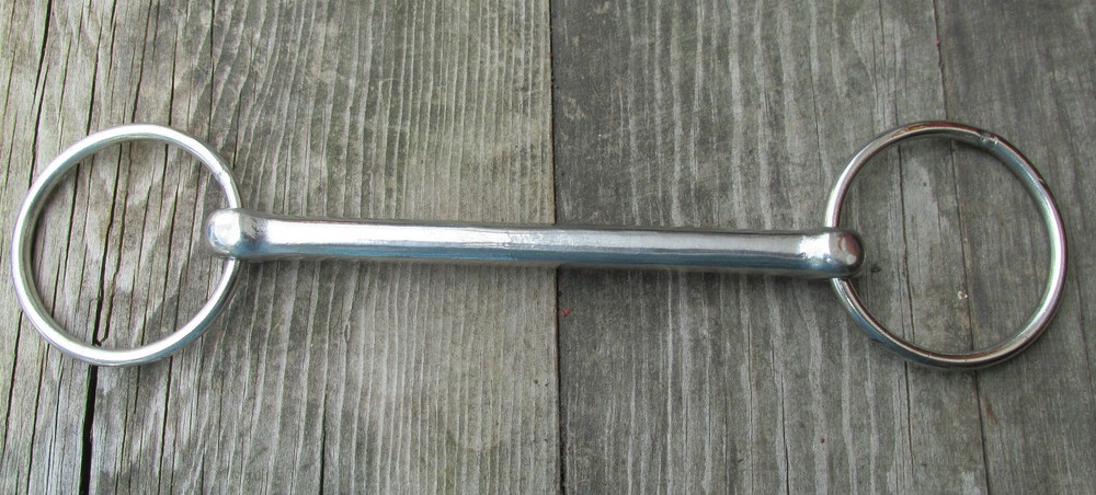 6" Stainless Steel stiff mouth smooth corrugated Driving Bit Horse size