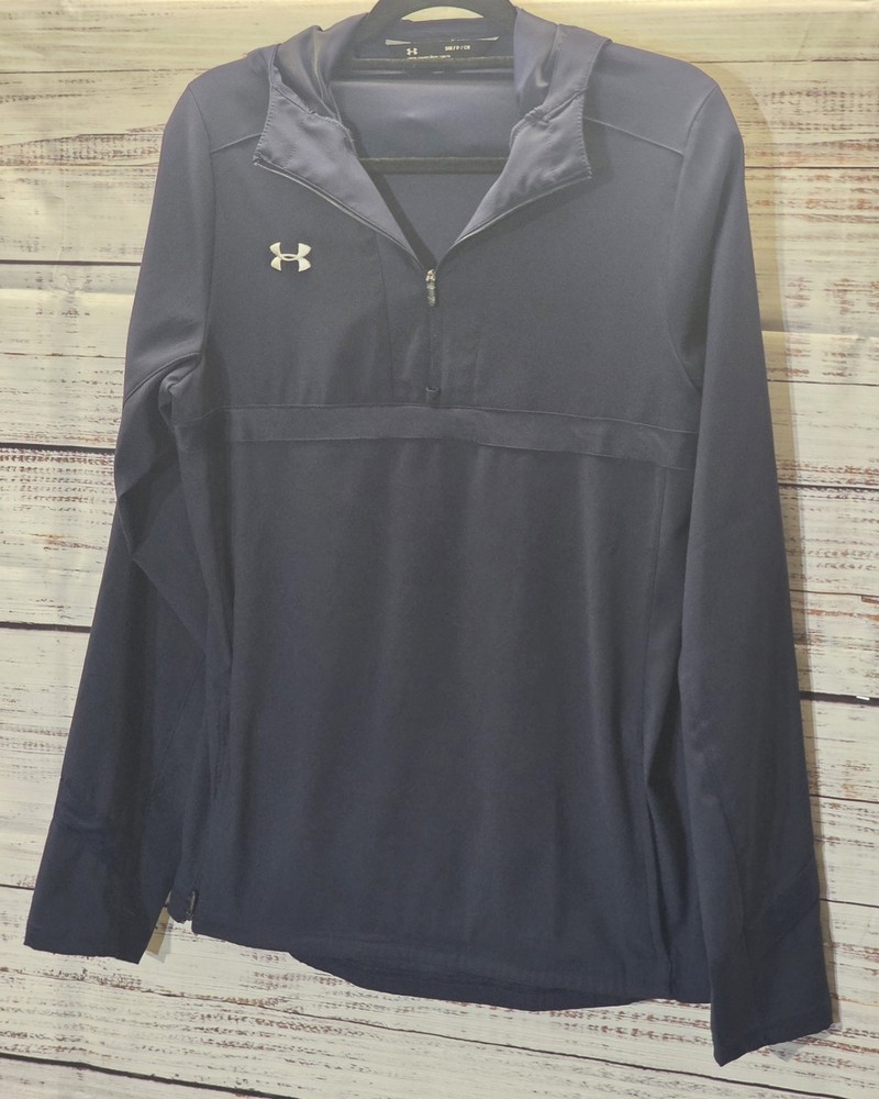 Under Armour Pullover Mens Small Blue 1/4 Zip Golf Jacket Gym Performance