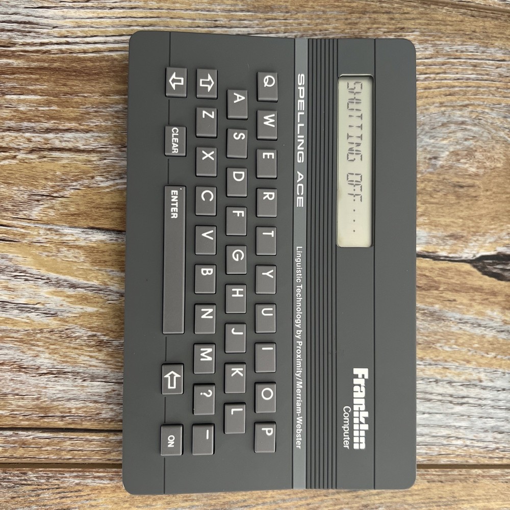 Franklin Spelling Ace Computer SA-98a -Tested Working Condition Vintage Webster
