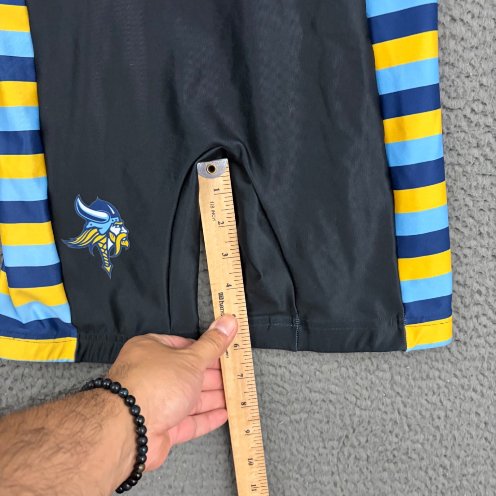 Matman Match Worn Wrestling Singlet Mens XS Marina High School Spandex Sports