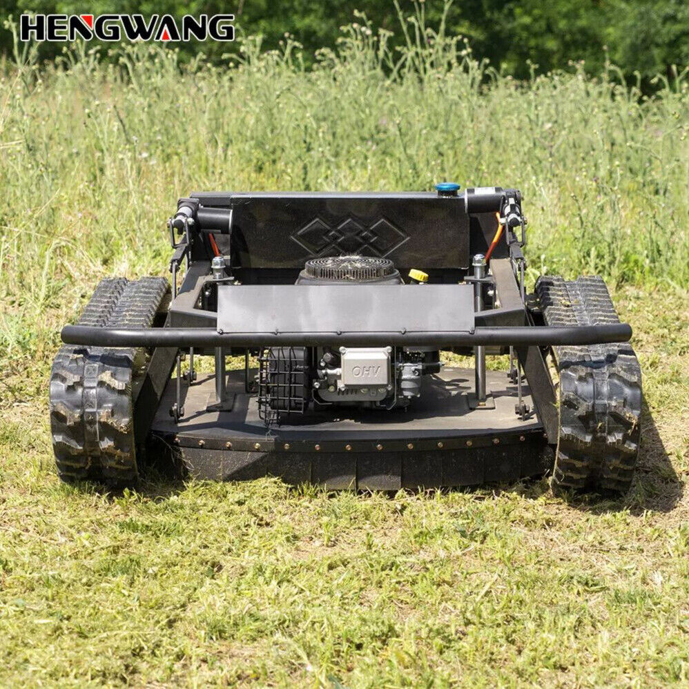Robot remote control lawn mower 65° climbing crawler drive all terrain garden