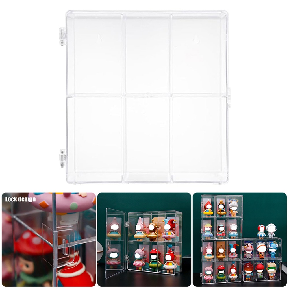 Clear Action Figure Display Case, Storage Box for Models Figurines Collectibles