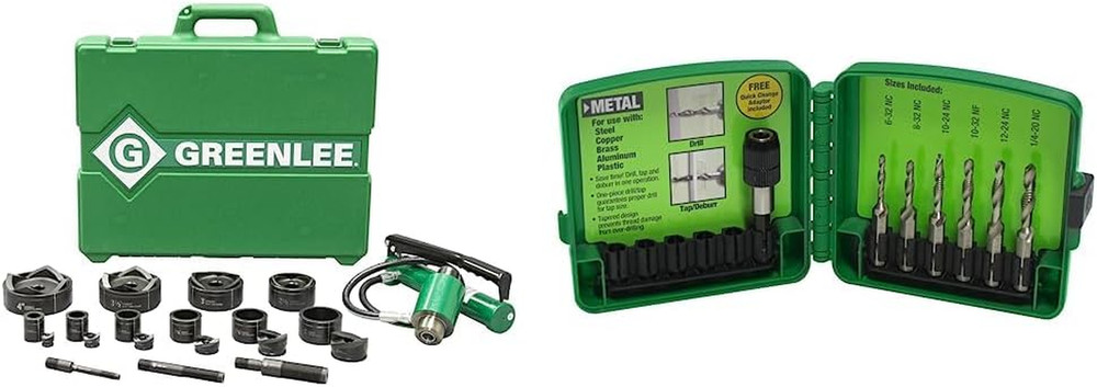 11-Ton Hydraulic Knockout Punch & Drill Kit for Metalworking