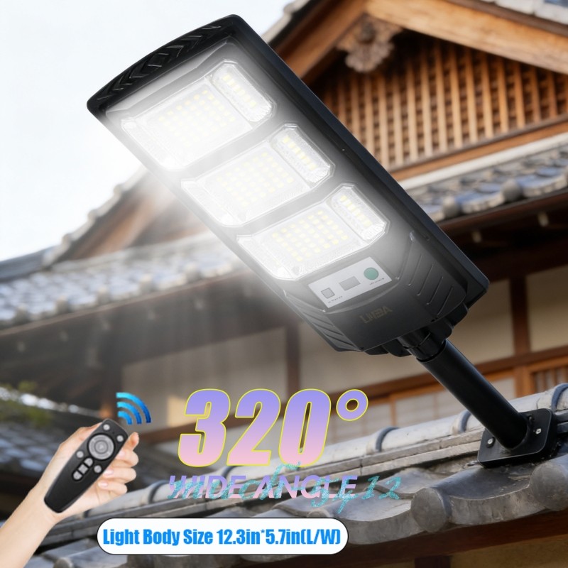1000000LM LED Solar Street Light Security Flood Lamp Motion Sensor Outdoor Wall