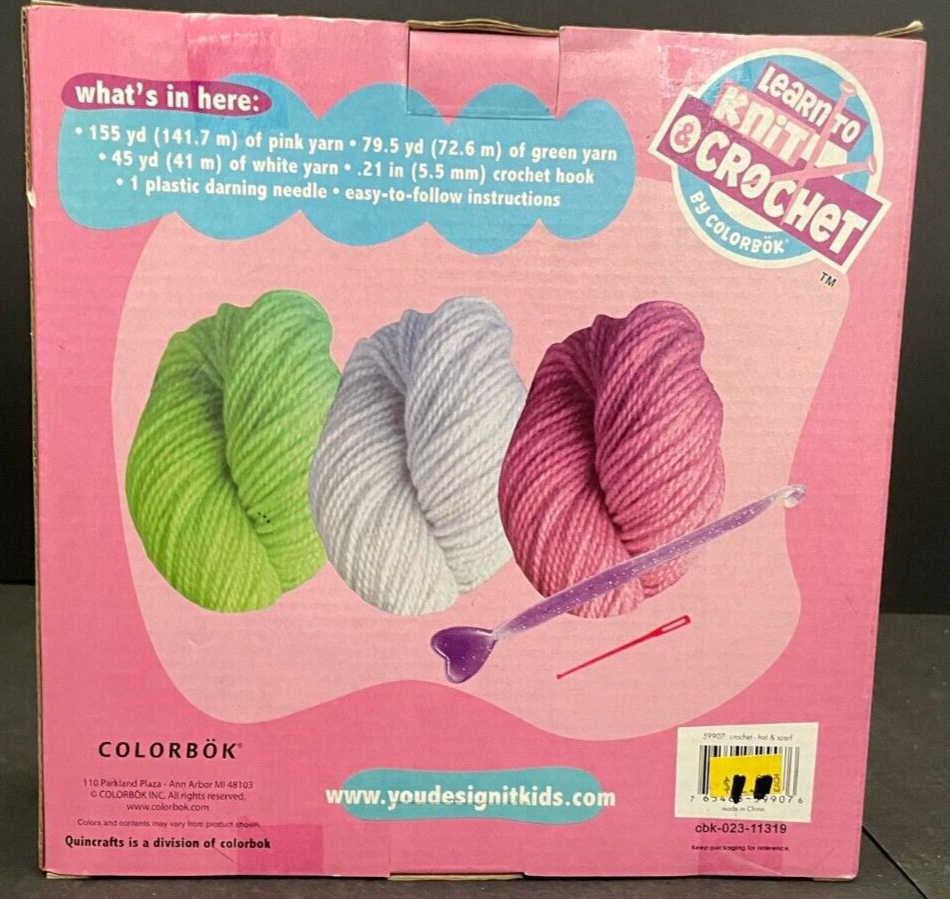 Learn to Crochet Hat & Scarf