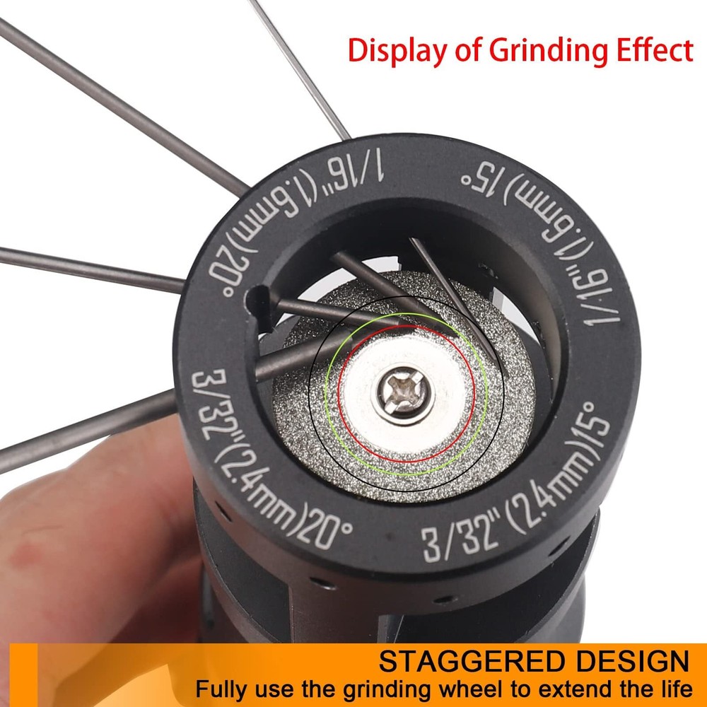 Full Sand Diamond Wheels 3mirrors Tungsten Electrode Sharpener Blade Replacement