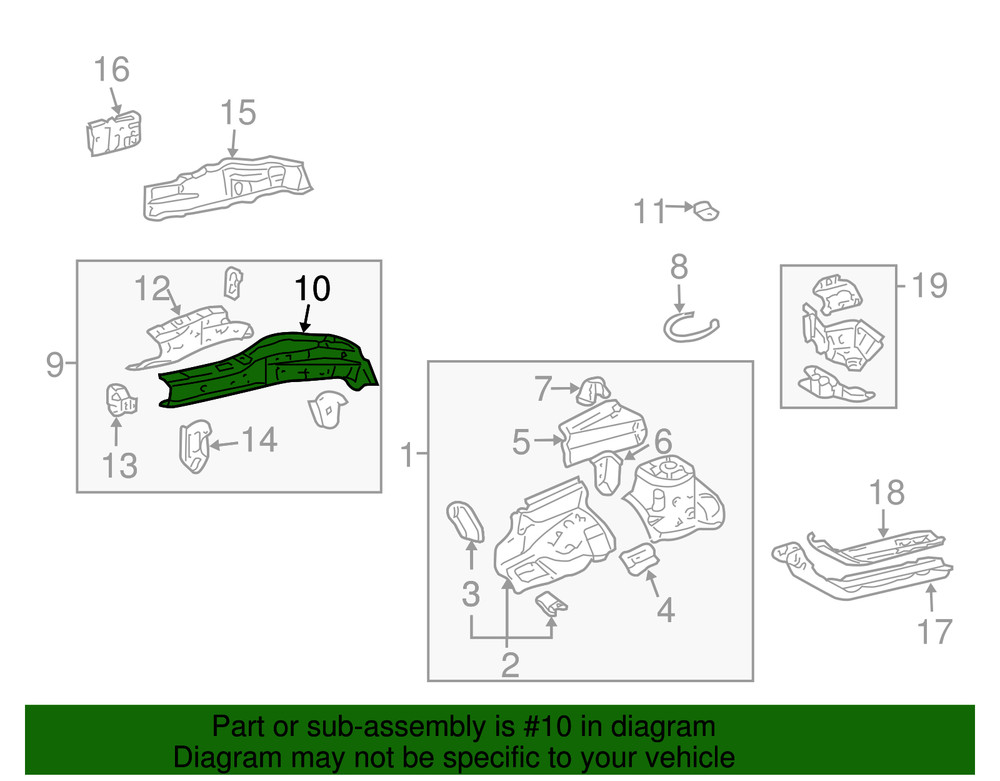 Genuine GM Inner Rail 88970808