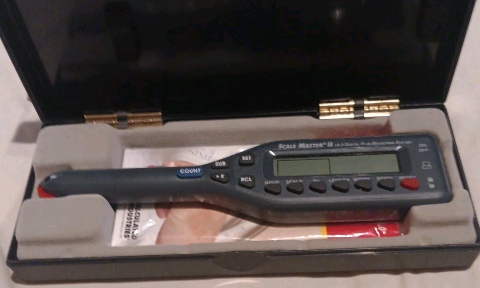 Scale Master II v3.0 6130 Digital Plan Measuring System with Case