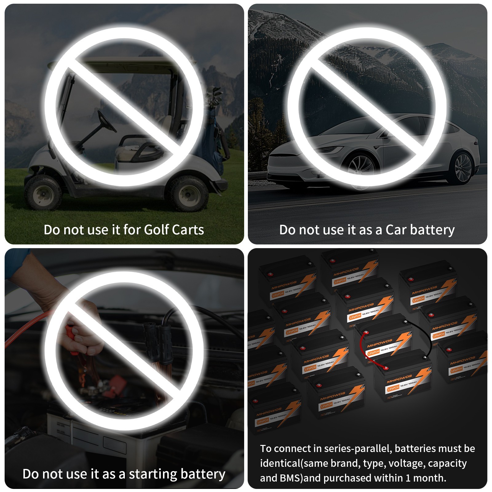 12.8V 100Ah Group 31 Group 24 Group 22NF Size Bluetooth LiFePO4 Lithium Battery