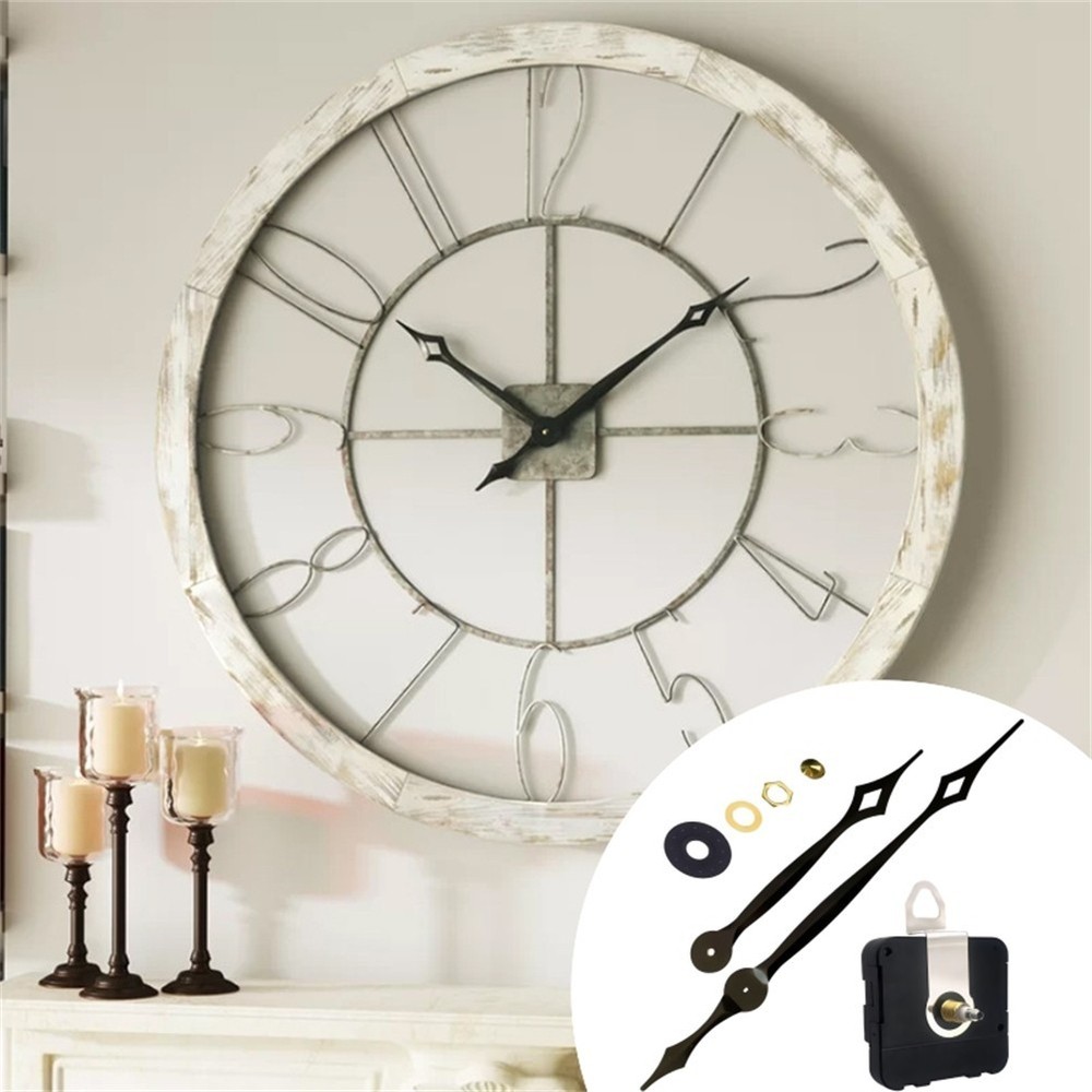 Quartz Clock Movement Replacement Kit with Long Hands for Large Clocks