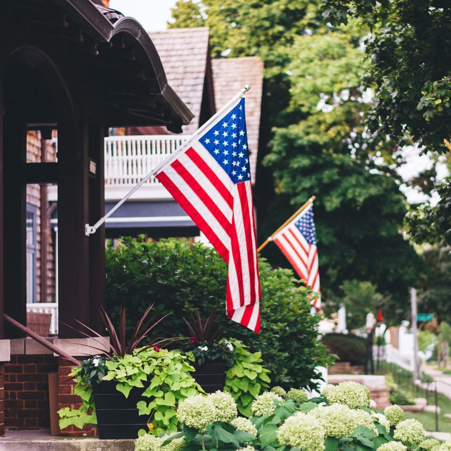 Anley Multi-Position Flag Pole Mounting Bracket Aluminum Flagpole holder 1" Dia