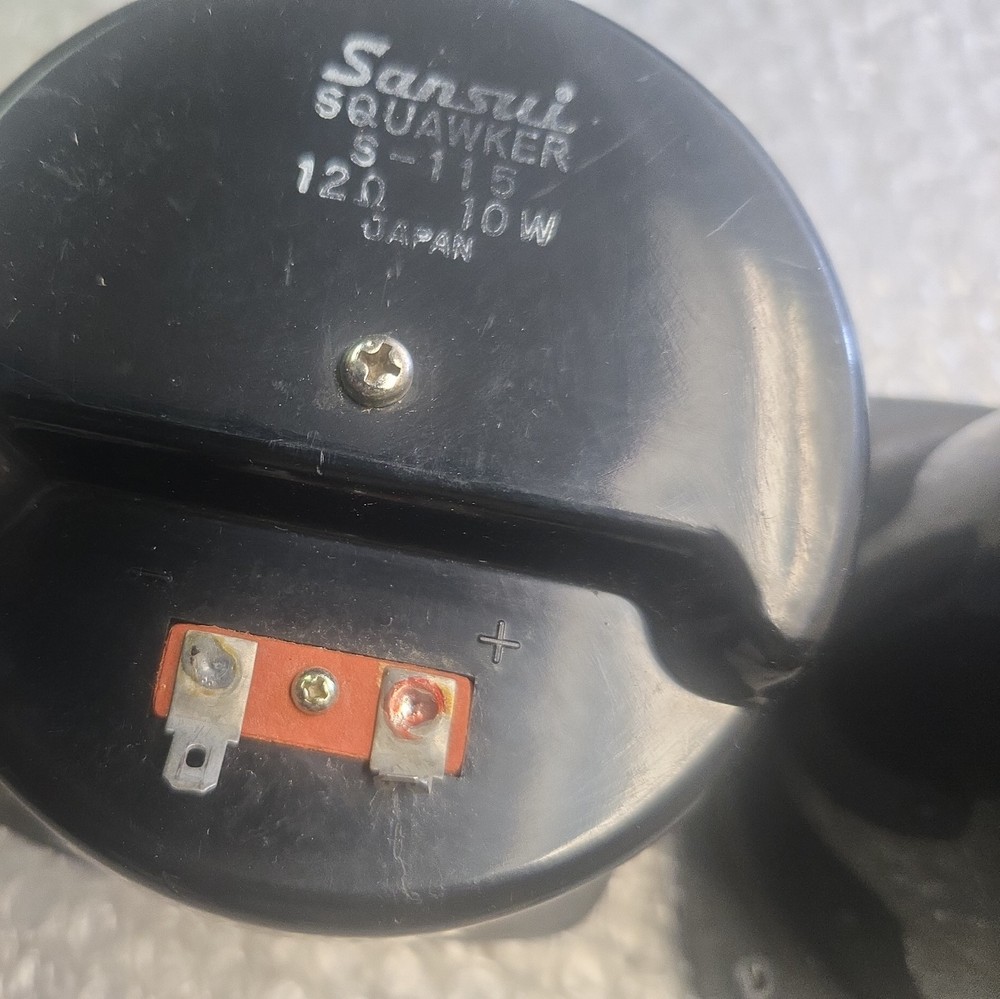 TWO Sansui S-115 Squawker Midrange from Sansui SP-2500 Working Surround Damage