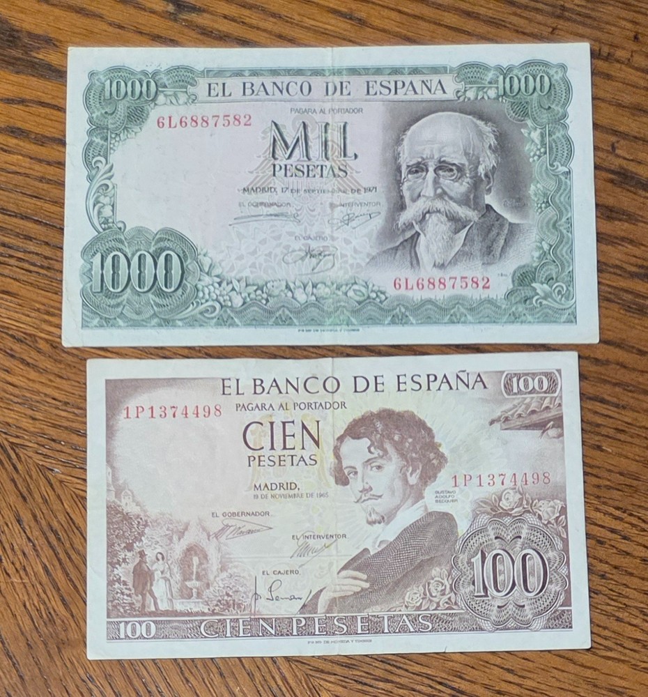 World Banknote lot from Spain.