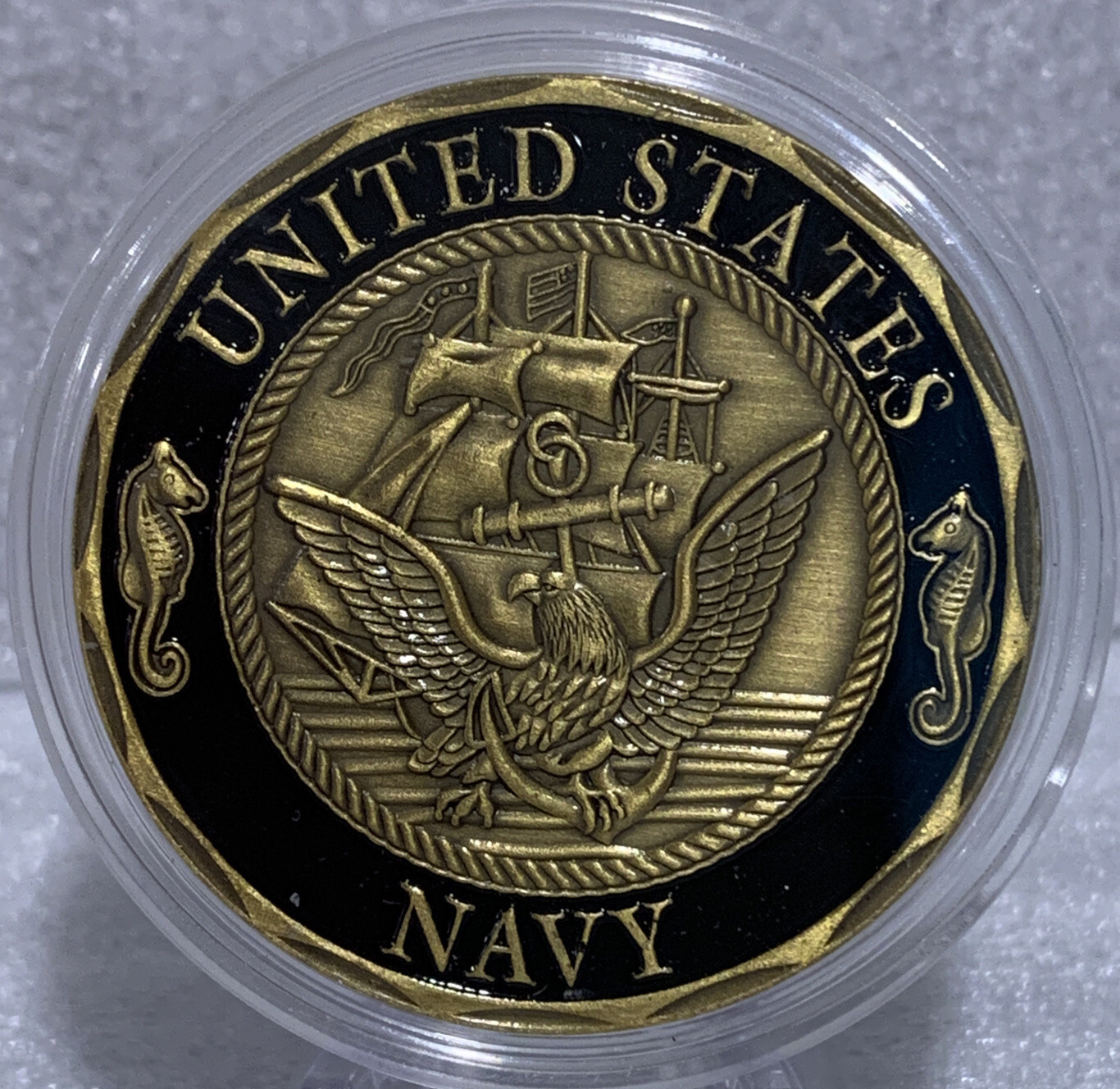 * US Navy Challenge Coin, Shellback US Navy Values Challenge Collectible Coin