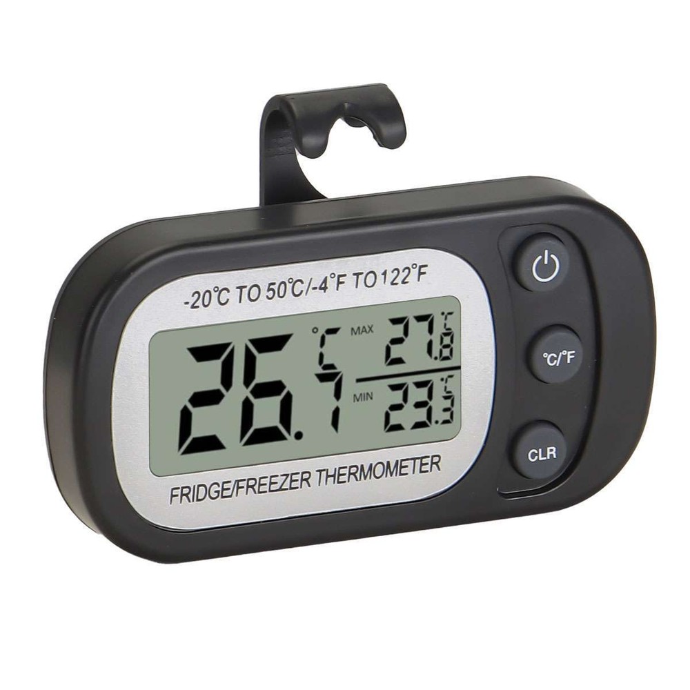 US Refrigerator Thermometer Digital Fridge Freezer Waterproof Large LCD Display