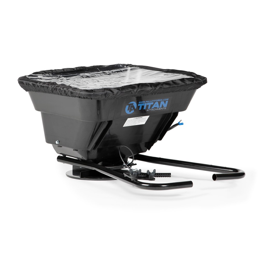 Titan Attachments 12 Volt ATV/UTV Broadcast Spreader, 80 LB Capacity, With Rain