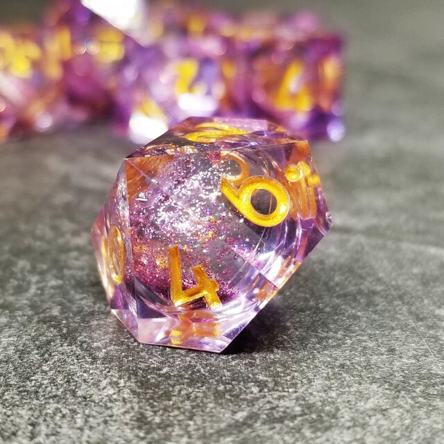 Sage's Spirits - Arcane Spirits Liquid Core Sharp Edge Resin Dice Set