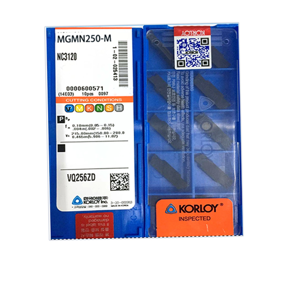 KORLOY MGMN250-M NC3120 Carbide Inserts CNC TOOL