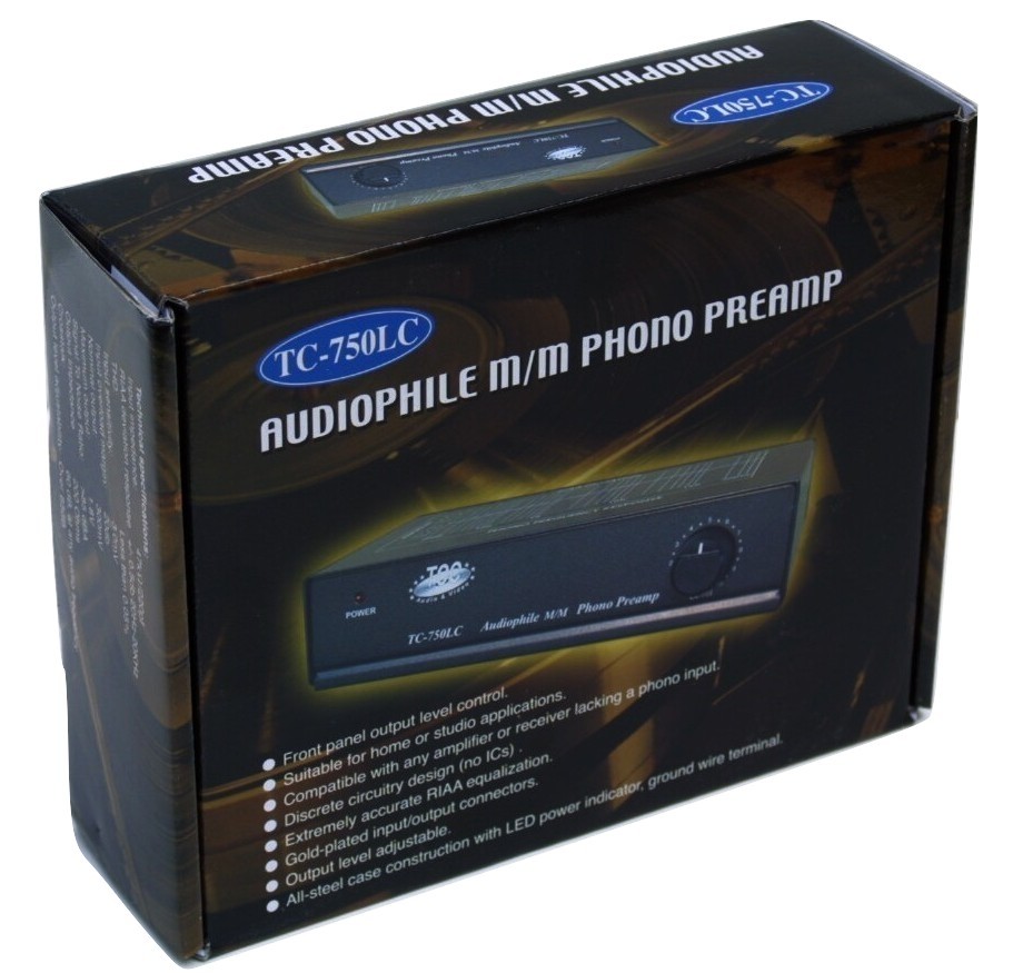 Technolink TC-750LC RIAA Phono Preamp for MM Cartridges; SILVER VERSION