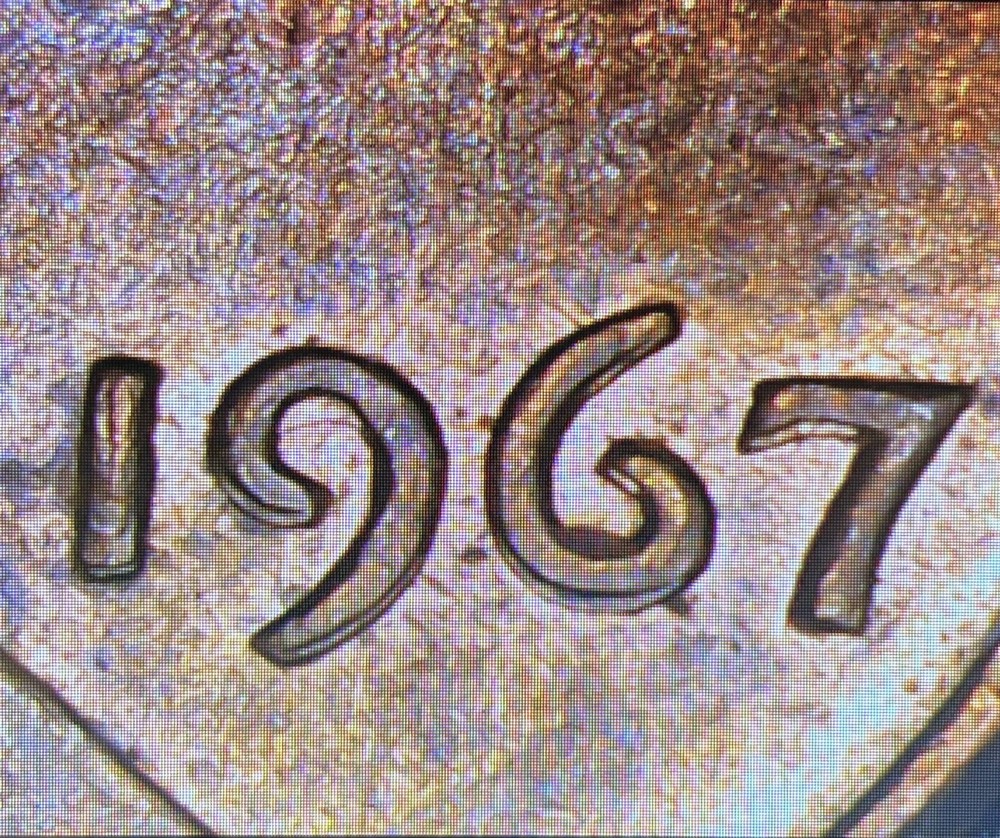 1967 1C Strong Machine Doubling Date & Profile Lincoln Memorial Cent.