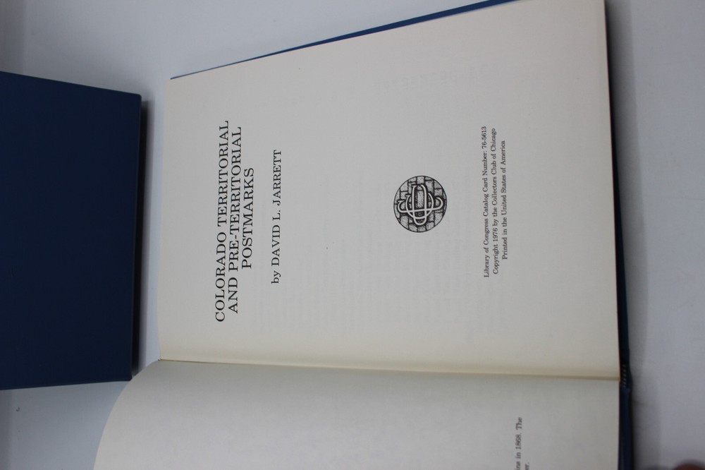 COLORADO TERRITORIAL AND PRE-TERRITORIAL POSTMARKS Book with Slipcase