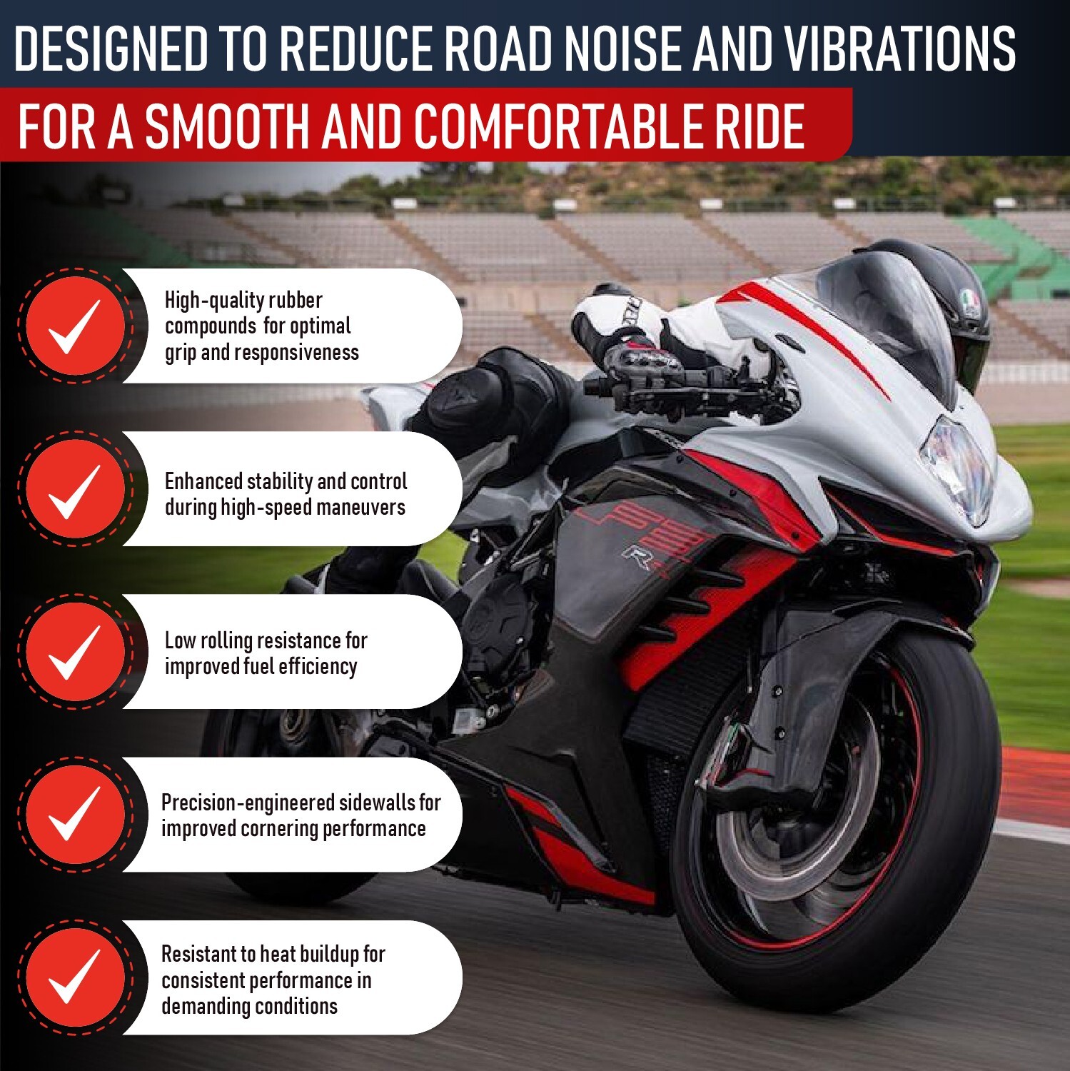 190/50-17 + 120/70-17 MMT® Motorcycle Tire SET 190/50ZR17 + 120/70-17 (DOT 2024)