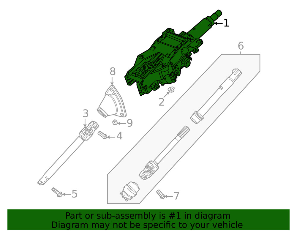 Genuine GM Column Assembly 85676223