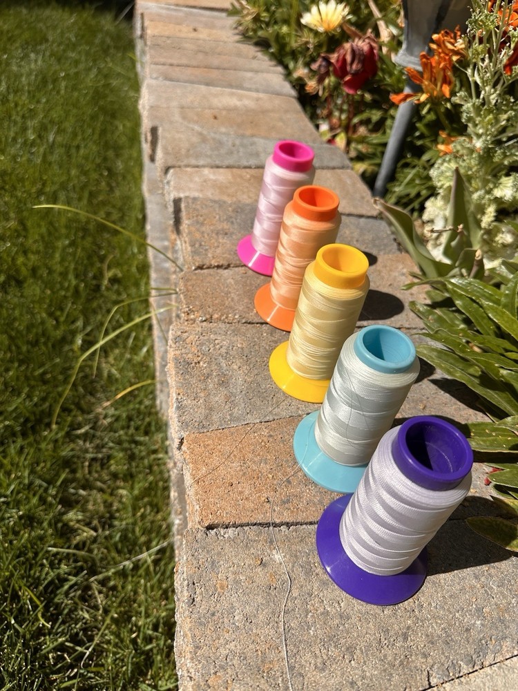 (5) Solar Activated Color Changing Embroidery Thread 1000 M Cones