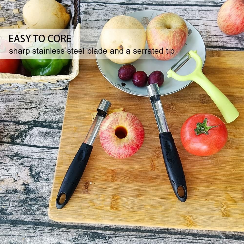 Fruit Apple Corer Pear Tools Stainless Steel Kitchen Twist Easy Core Remover US.