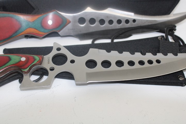 (2) 16" Talon Dagger Stainless Rostfrei Knife with Sheath
