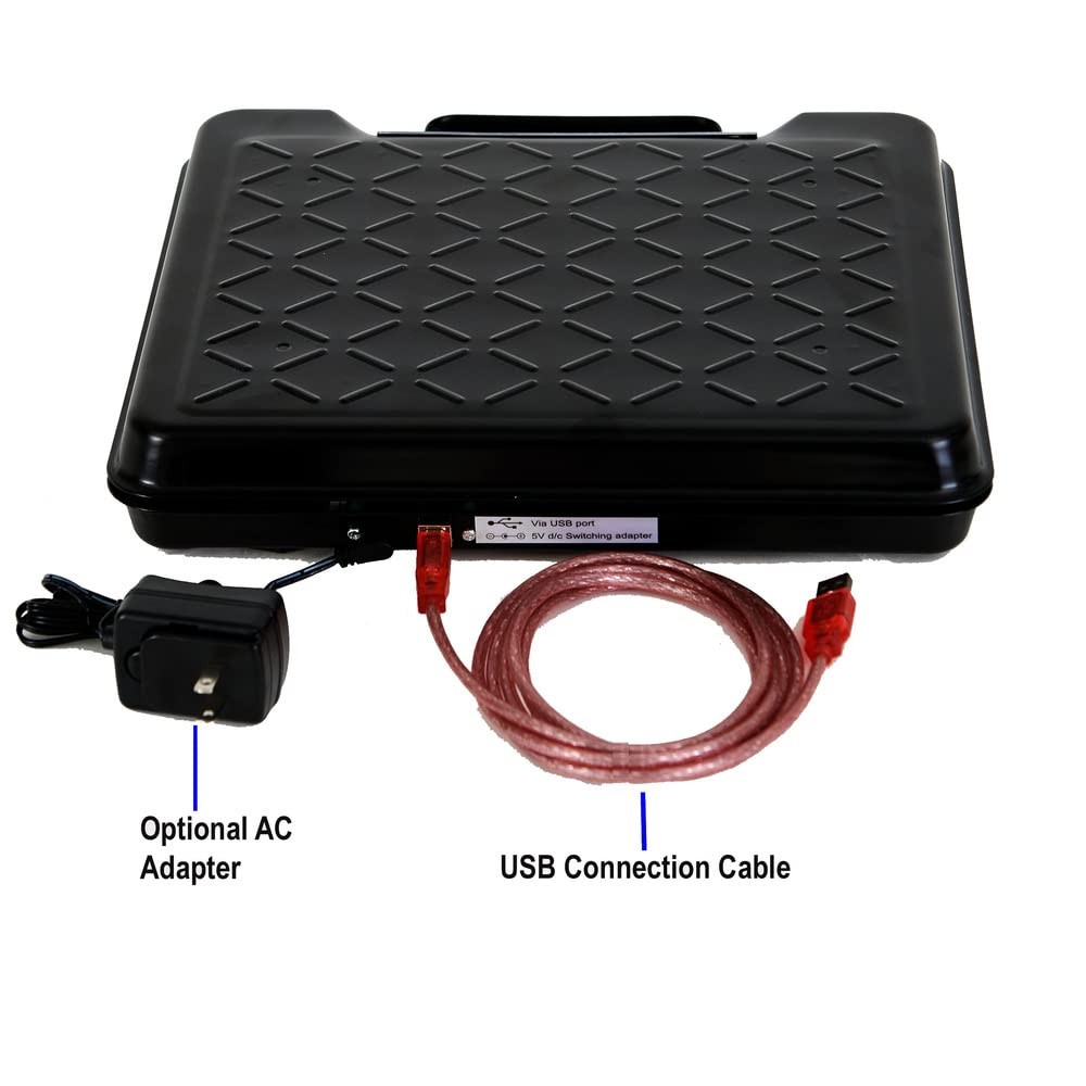 Portable Electronic Utility Bench Scale 250lb Capacity 12 x 10 Platform