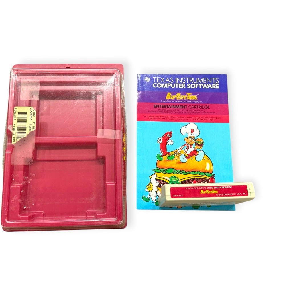 BURGERTIME for Texas Instruments TI 99/4a Computer