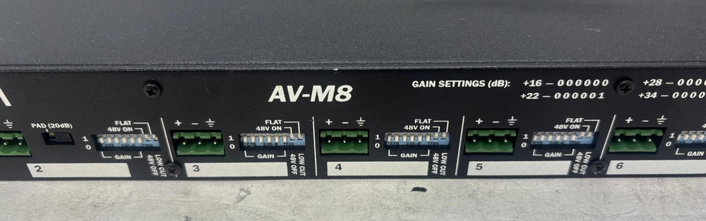 Aviom AV-M8 Eight-Channel Mic Input Module